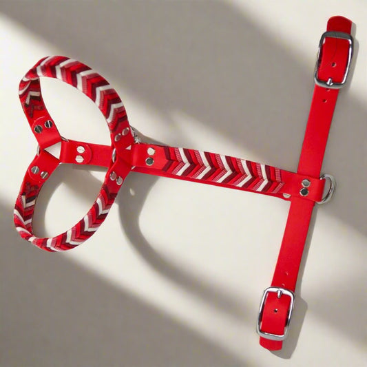 Waterproof harness with fishbone pattern